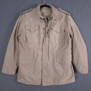 Alpha Industries M65 Field Coat Mens Medium Beige Cold Weather with ALS/92 Liner